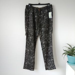 Anthropology HEI HEI floral drawstring pants